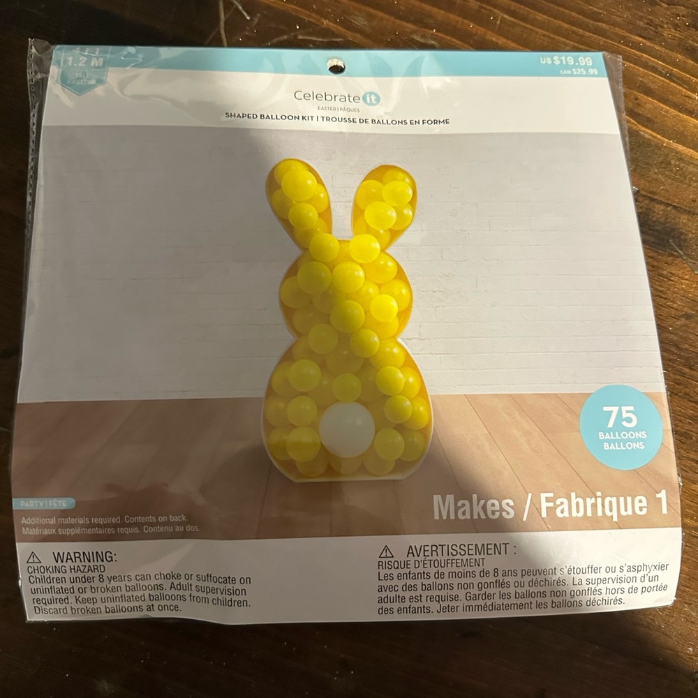 Celebrate It Yellow Balloon Bunny Kit